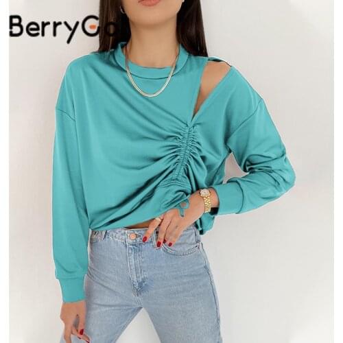 Женские свободные футболки BerryGo China At AliExpress