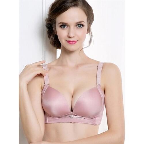Plus Size Bra 34 36 38 40 42 44 46 B C D Cup Seamless Wireless BraS Women Push Up Underwear Thin cotton Single Style bh C3305