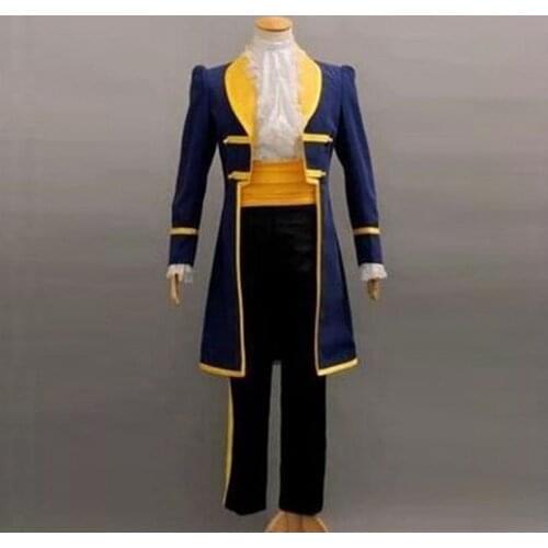Adult Kids Beauty And The Beast Cosplay Costume Adult Halloween party Men Boys Fancy Dress Movie Prince beast costume For Mask