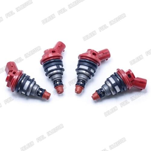 High Impedance 4PCS SET 1000CC Side Feed Fuel Injectors SUBARU WRX STI MY99 EJ20 E85 EJ25 2004-2012 Forester Fast shipping