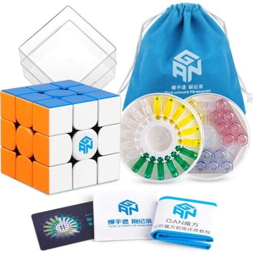 GAN 356 X Speed Cube 3x3 Stickerless Gans 356X Magnetic Puzzle Cube Gan356 X 3x3x3 M ( IPG V5 Version )