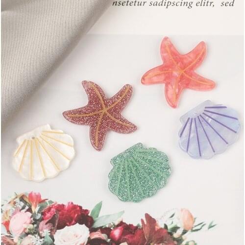 HAOSAW 10Pcs Jewelry Accessories/DIY Making/Charms/Ocean Effect/Hand Made/Pendant For Earrings/Jewelry Findings & Components