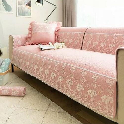 1PCS Lace Cotton Armchair Chaise Longue Couch Cover Settee Mattress Washing Machine Covering
