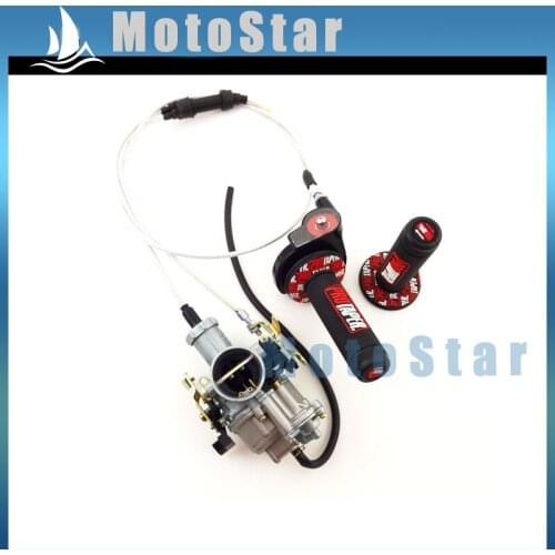 30mm Carburetor + Gas Throttle Hand Grips + Cable For 200cc 250cc Engine Dirt Motor Bike Motorcycle IRBIS TTR 250