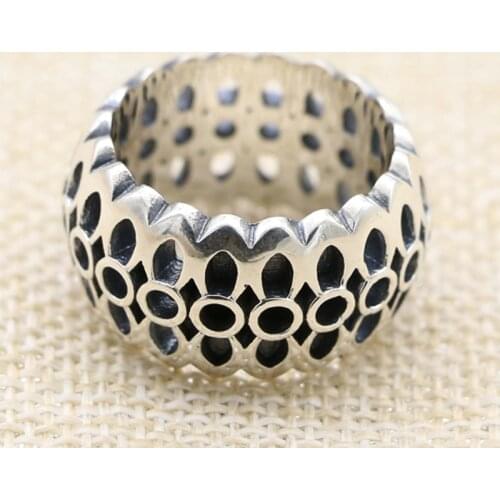 925 STERLING SOLID SILVER MEN Women sakura Collection Ring Rings Fashion Jewelry A5651
