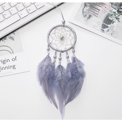 Mini Dreamcatcher Pink/White/GRay Dreamcatcher & Wind Chimes Car Pendant & Home Decor & Wall Hanging Dream Catcher New