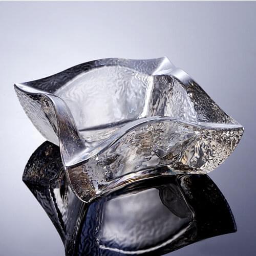 Mini Crystal Glass Manta Ashtray Decorative Glass Ash Tray Smoking Necessity Glassware Novelty Ornament Craftworks Accessories