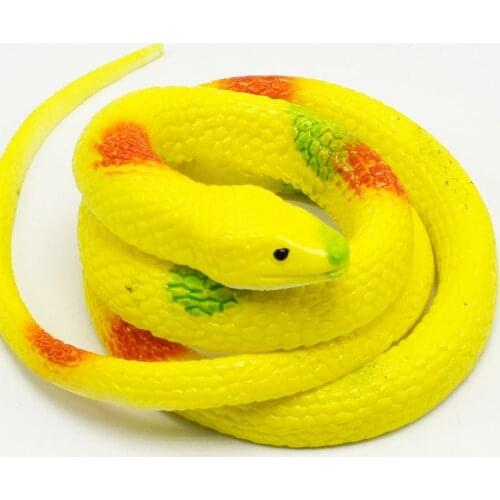 Soft rubber simulation cobra fake snake toy rubber snake scary spoof toy simulation snake lizard scorpion model