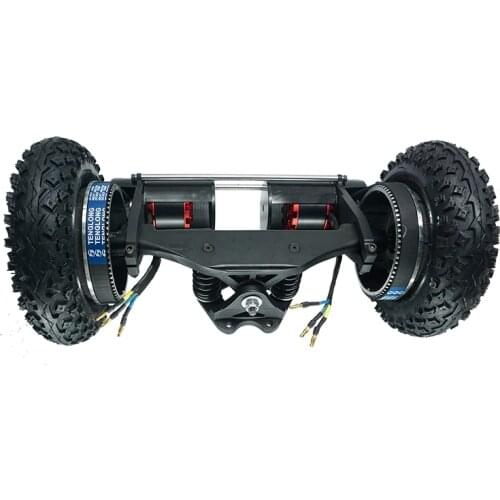 NEW Electric Skateboard Bridge 1650W Off-Road Electric Longboard Dual Motor 2x1650W Four-Wheel Drive DIY Pneumatic Wheel