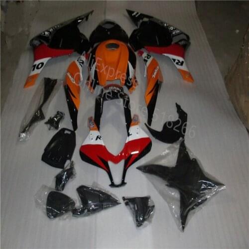 New Fairing For Honda 2009 2010 2011 2012 2009-2012 CBR 600RR Injection Plastic ABS orange white black Motorcycle Fairing