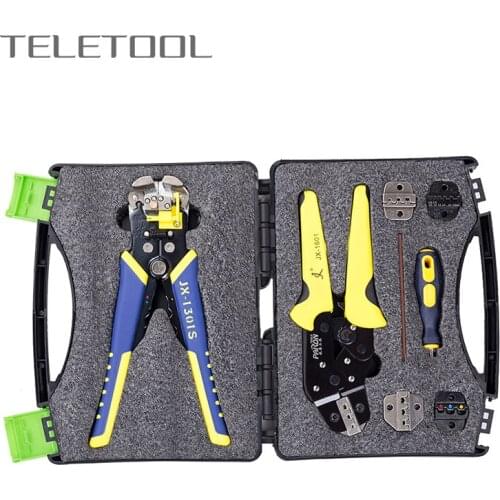 Professional Wire Crimpers Set Engineering Ratcheting Terminal Crimping Pliers Wire Strippers Crimper Tool Terminals Pliers Kit
