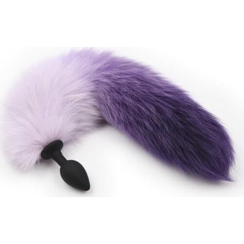 Sexy Anal Sex Toy Butt Plug Fox Tail Adult Pet Play Game Silicone Slave Accessories Anal Plug Cat Tail Erotic Sex Toys for Woman