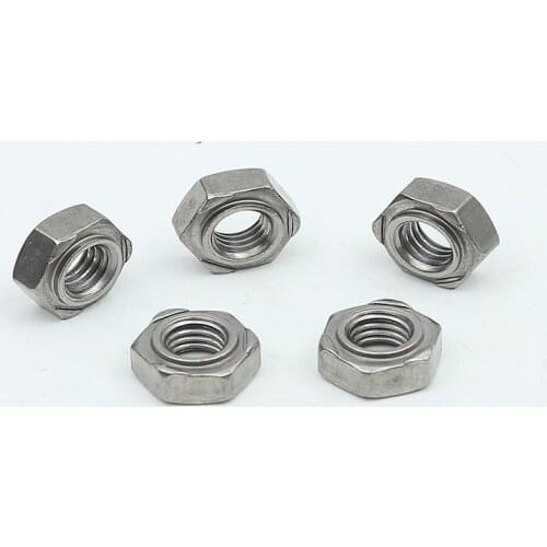 100pcs M5X10MM Hexagon Weld Nuts
