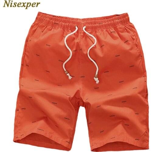 2019 New Casual Summer Mens Shorts Cotton Men Clothes Fish Bone Printed Elastic Waist Beach Shorts Plus Size 5XL