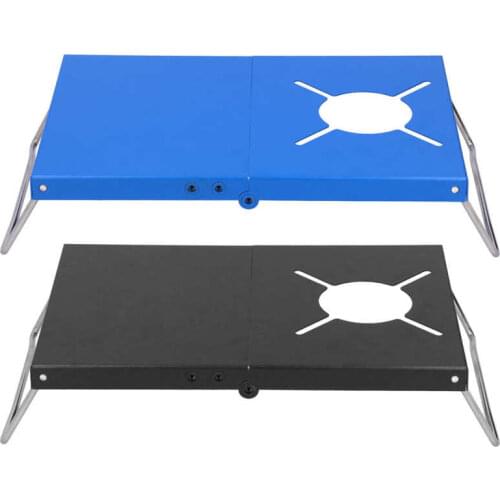 Camping Stove Table Sturdy and Durable Folding Stove Table for Dining Small Patio Table for Adult and Kids Metal Camping Table