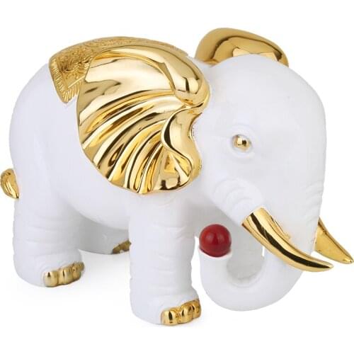 Lucky decoration antique art Elephant decoration Large resin lucky elephant technology gift animal modern