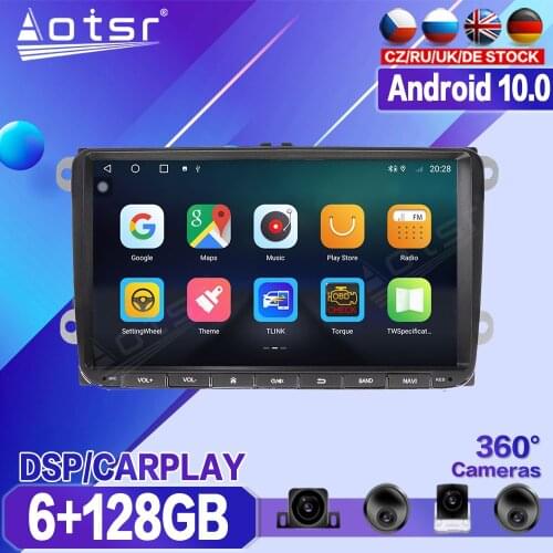 128G For Volkswagen VW Series Universal Car Multimedia Player Recorder Stereo Android Radio GPS Auto Audio Navigation Head Unit