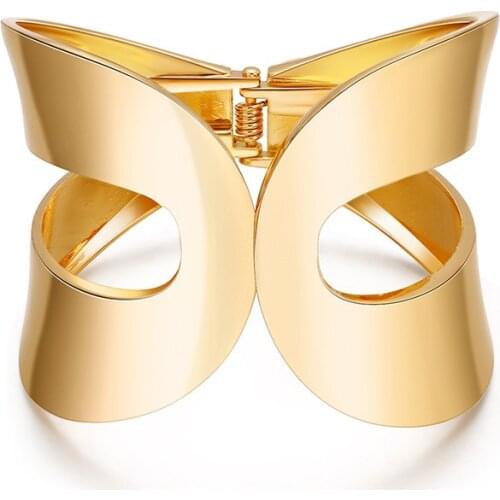 Bohemian Exaggerate Geometry Bracelets For Women Gold Color Charm Bracelet & Bangle Party Fashion Jewelry