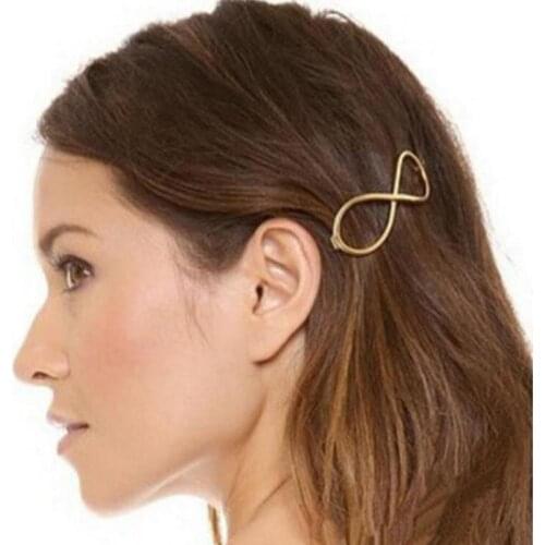 New Fashion 8 Word Side Folder Hairpin Liu Hai Hair Ornaments Wholesale Hairpin Wedding