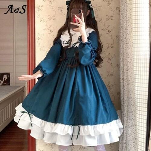 Anbenser Vintage Lolita Dress Women Japanese Style Pink Ruffle Dresses Harajuku Ulzzang Korean Style Kawaii Cute Female Clothing