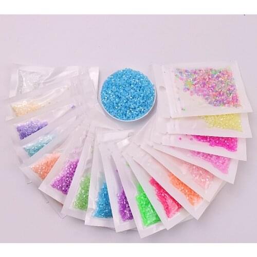 720Pcs/Bag 2*3mm Cream Color Glass Seed Beads 11/0 DIY Candy Glass Bugles Tube For Jewelry Making Clothing Sewing Accessories
