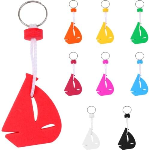 Key Ring Floating Boat Key Chain Key Ring -Marine/Water Sports/Creative Foam Keychain- Sailing Boat