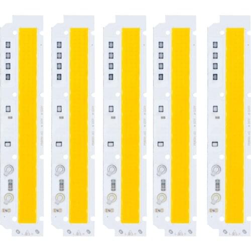 5PCS LED COB Chip 50W Smart IC Lamp Beads No Need Drive 220V Cold white warm white For DIY LED Floodlight Spotlight
