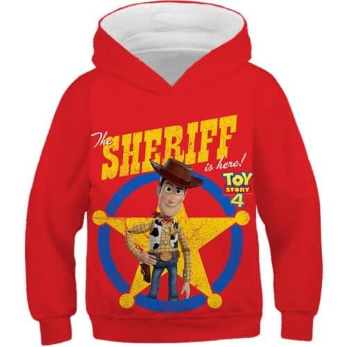 Disney New Kids Toy Story 3D Printed Children Hoodie Off White Fashion Summer Long Sleeves Sweatshirt Kids Cartoon Hoodies