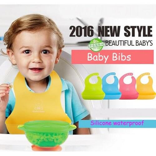 Baby Bibs Waterproof Silicone Aprons for Newborn Baby Boy Feeding tools bibs Girls Infant Saliva Towel Baby Bibs Silica gel
