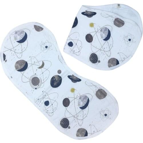 6 Layers Baby Burpy Bib Muslin Cloth Bamboo Cotton Soft Absorbent 6 Layers Baby Newborn Bibs Multi-Use Burp Cloth Bib