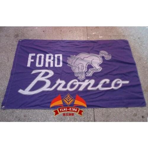 For Bronco Automobile Exhibition flag,car brand logo banner,free shipping ,90X150CM size,100% polyster