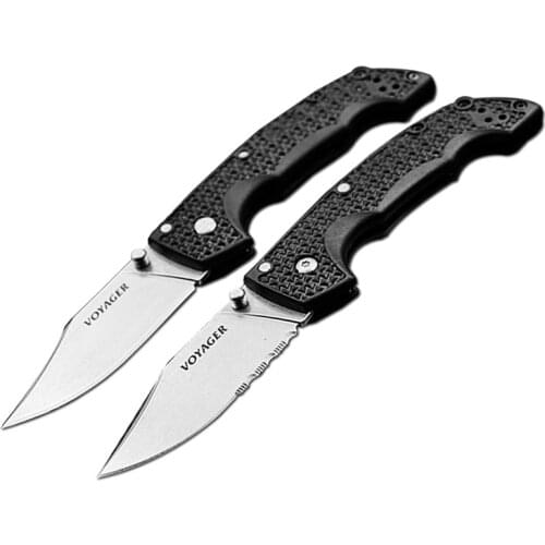 DuoClang Cold Steel Portable Foling Blade Knife Outdoor Camping EDC Knives Gift For Camping, Fishing