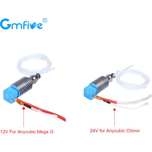 GmFive V5 J-Head Hotend E3D Bowden Extruder 12V 24V Upgrade Parts For Anycubic I3 Mega Chiron 3D Printer Parts VS V6 Hotend