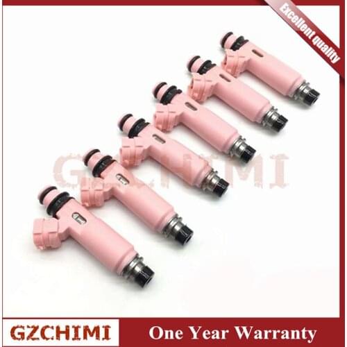 23209-20030 6pcs Fuel Injector Nozzle For 2002-2008 Toyota Lexus RX300 RX330 RX350 OEM:23250-20030