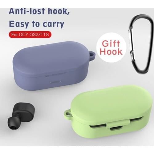 Soft TPU Case for Sasmung QCY T1S QS2 Protectctive Cover for QS2 QCY T1S Silicone Wireless Earphone Headset for Galaxy QCY T1S