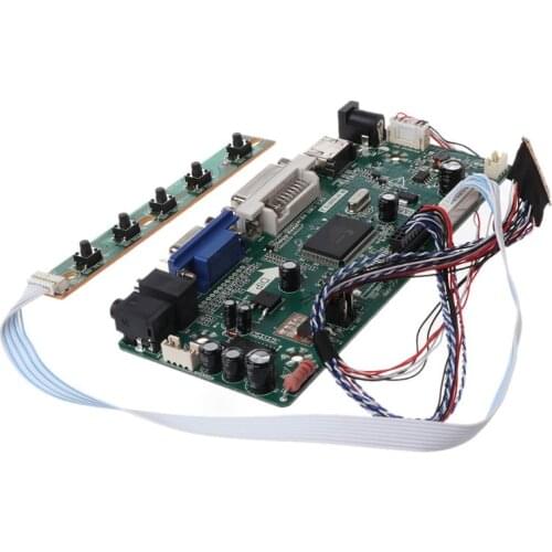 Controller Board LCD DVI VGA Audio PC Module Driver DIY Kit 15.6" Display B156XW02 1366X768 1ch 6/8-bit 40 Pin Panel