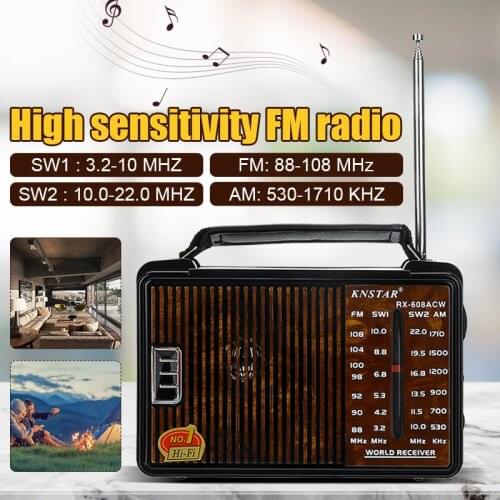 Full Radio Digital Demodulator FM/AM/SW/LW Stereo Radio Portable Internet Radio For English Russian User