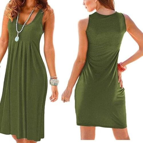 Plus size 5xl summer dress Women sleeveless tunic sundress purple black burgundy solid large size women dress