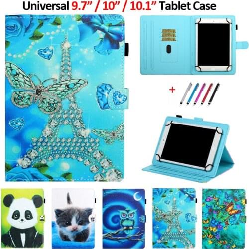 Universal Case for 10.1 inch Tablet Cover for iPad 10 2 iPad 9.7 Samsung Tab A 10 1 2019 Huawei Mediapad M5 Lite 10 T5 10.1 Case