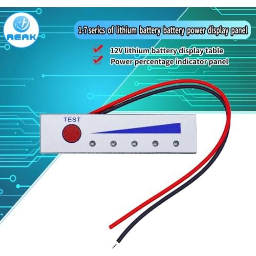 Lithium Battery Level 1S 2S 8V 3S 12V 4S 16V 5S 21V 6S 25V Indicator Tester LCD Display 18650 Lipo Li-ion Battery Meter Module