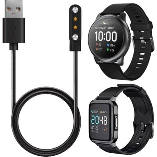 USB Chargers For Xiaomi Haylou Solar LS05/LS02/LS01 Smartwatch Dock Charger USB Charging Cable Base Cord Wire Accessories