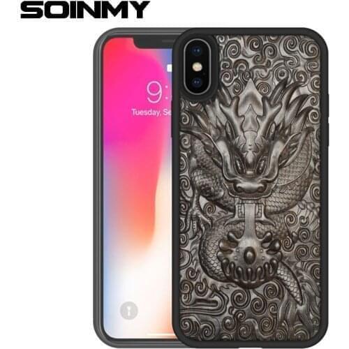 3D Carved Wood Case for iPhone 11 12 Pro Max 6 6s 7 8 Plus X case Relief Soft TPU silicone cover for iPhone XR XS Max Coque