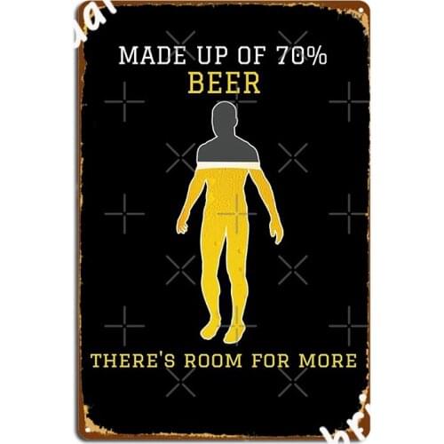 Made Up Of 70 Beer Room For More Metal Sign Pub Custom Wall Decor Living Room Tin Sign Poster