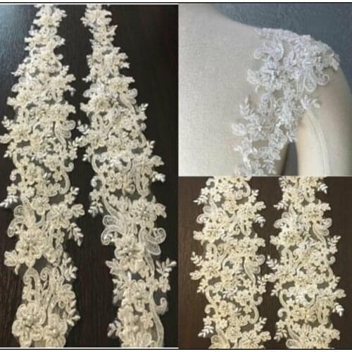 Beaded Appliques Removable shoulder straps Wedding Party Dress shawl, wedding gauze, arms For Strapless Dress