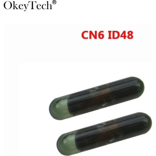 Okeytech Good Quality CN6 ID48 Car Transponder Glass Blank Cloner Chip Use for CN900/ND900 MINI Key Programmer