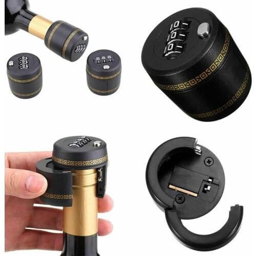 1 PCS Bottle Password Lock For Wine Liquor Bottle Vacuum Picks Stopper Conservation