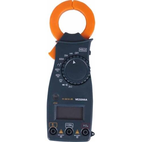 E+ERNE VC3266A Digital Clamp Meter AC Current 600A AC / DC Voltage Resistance Diode Phase Continuity Test 3 1/2 Digit Display