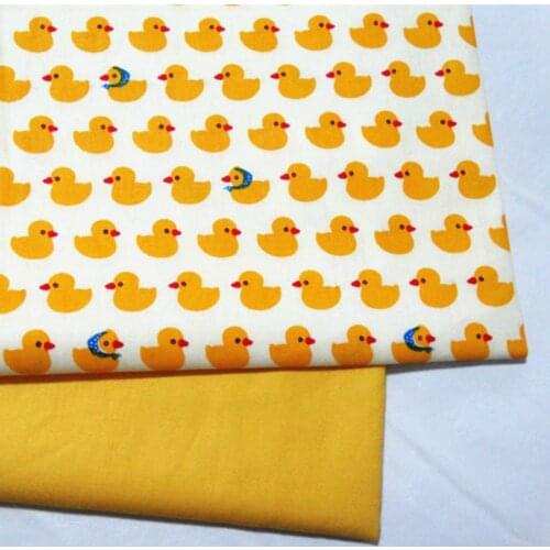 Printed Yellow series Baby Cotton Fabric by meter for DIY Sewing Bed Sheet Dress making cotton fabric