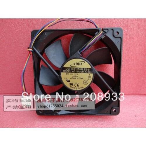For The ADDA AD1212UB-A73GL 12025 0.50A 12cm PWM double-ball the amount of wind chassis fan+cooling fan