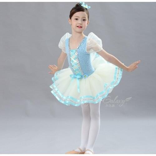 Fairy Ballet Dance Leotard For Girls Stage Performance Costume Romantic Tutu Dress Ballerina Clothes Kids Dance Wear JL2321